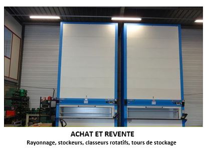 Deux stockeurs rotatifs verticaux d'occasion - grande hauteur_0