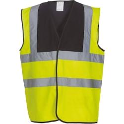 Gilet haute visibilité YOKO noir|jaune T.M Yoko - M polyester 6933883202695_0