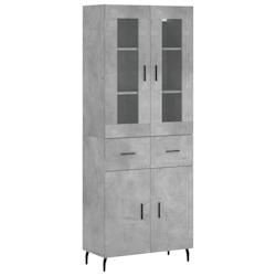 Helloshop26 - Buffet bahut commode armoire meuble de rangement organisateur cuisine salle de séjour salon haut 69,5 x 34 x 180 cm 02_0034639 - 300021_0