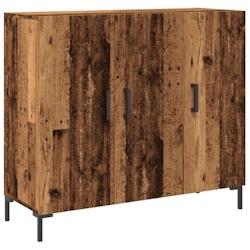 Helloshop26 - Buffet bahut commode armoire meuble de rangement organisateur cuisine salle de séjour salon vieux bois 90 x 34 x 80 cm 02_0036613 - 300_0
