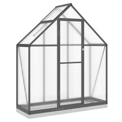 Helloshop26 - Serre tente abri plante fleur légumes avec cadre de base 169 x 58 x 202 cm aluminium anthracite 02_0044494 - 3000220179262_0