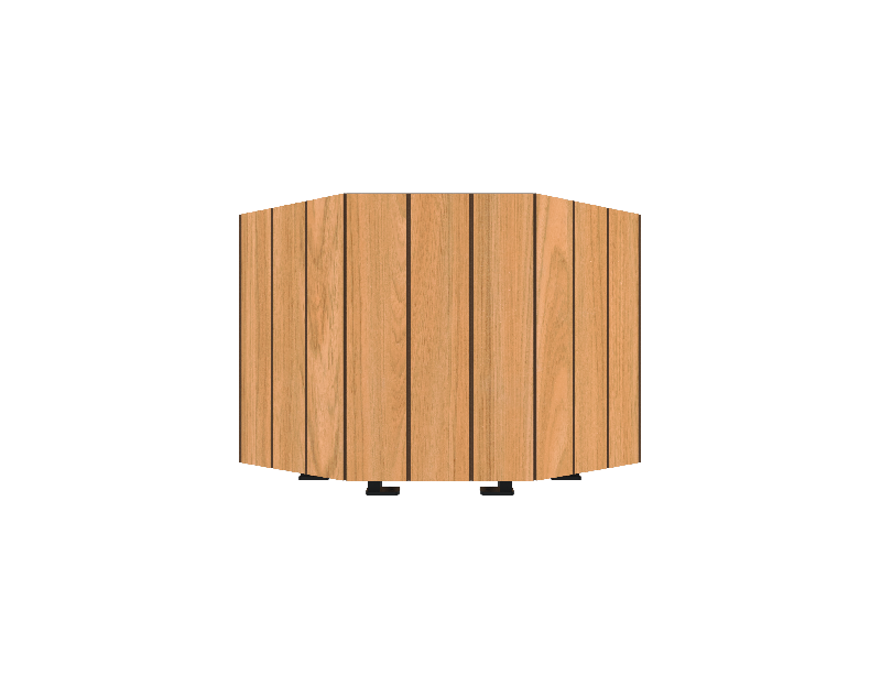 Jardinière - Acier traité anticorrosion - Florim HPL_0
