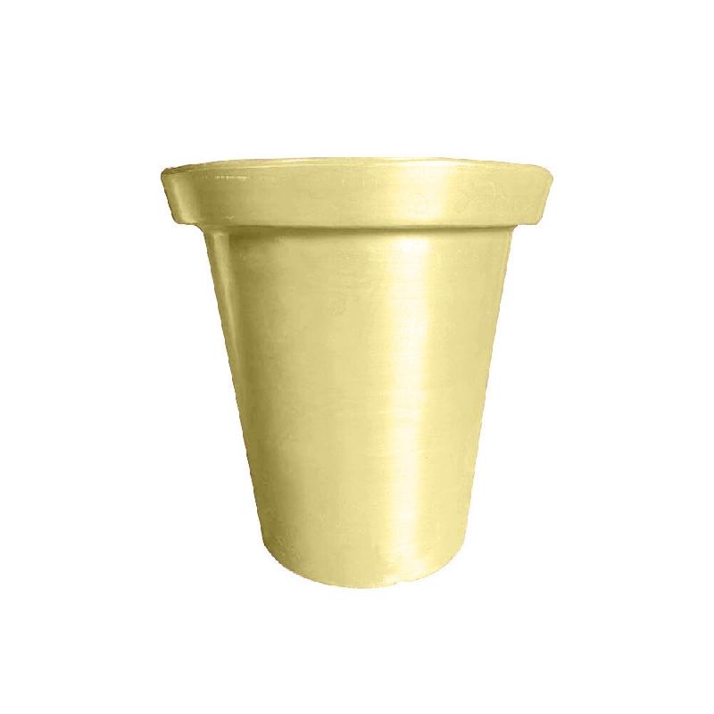 PLAST'UP ROTOMOULAGE Pot de fleurs rond xxl delight 760l - IVOIRE - beige 0637962081695_0