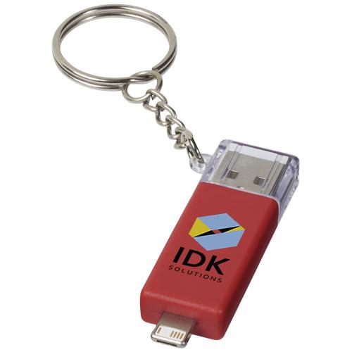 Porte-clés avec câble de chargement 2 en 1 - Compatibilité iOS et Android - Réf : 13494602_0