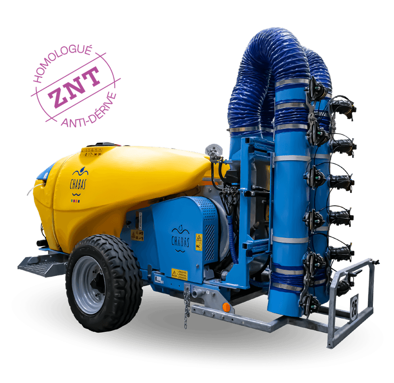 Pulvérisateur de vigne avec turbine longitudinale M612 double aspiration / simple sortie (jusqu'à 22 000 m3/h à 80m/s)- VITI AXIS CSE_0