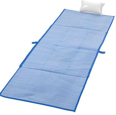 Sac de plage et tapis pliable Bonbini - 2 en 1 avec oreiller gonflable et poche - 60x44 cm - 10055400_0