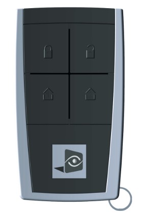 Télécommande KF pour système d'alarme Videofied RSI - cryptage code tournant - portée 100m - autonomie 5 ans_0