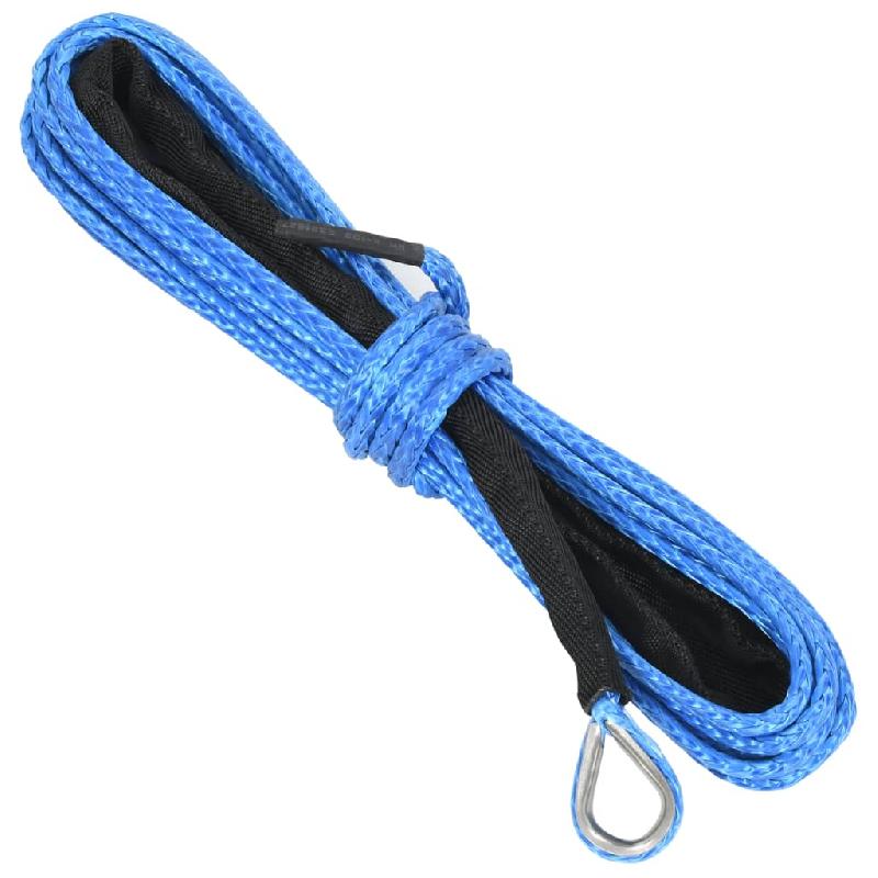 Vidaxl corde de treuil bleu 5 mm x 9 m 210458_0