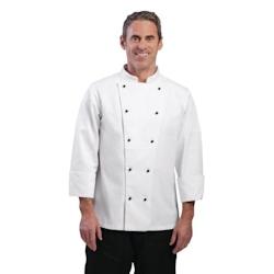 Whites Chefs Clothing Veste de cuisine mixte Whites Chicago manches longues blanche S - blanc DL710-S_0