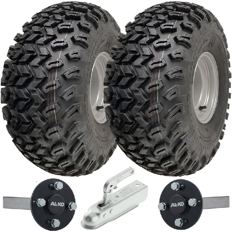 22x11.00-8 Utility ATV Quad Trailer Kit Wheels ALKO Axles  Hitch Capacity 750kg_0