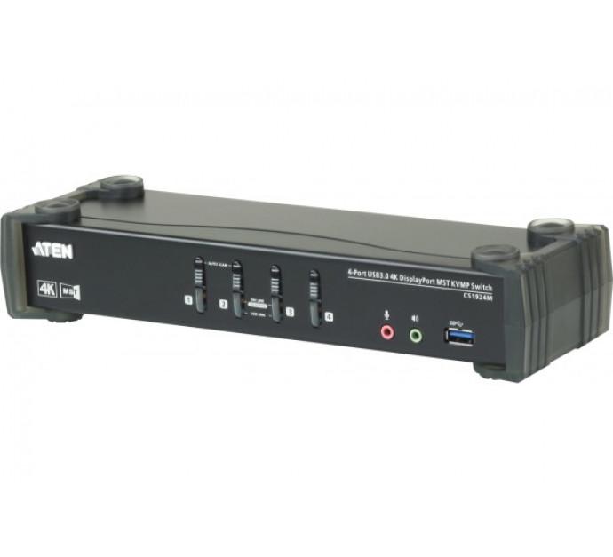 Aten cs1924m switch kvm double écran dp 1.2 + hdmi 2.0/usb- 4 ports 261925_0