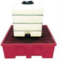 Bac de rétention plastique 1 cuve 1500 litres - MRP1500 - 1830x1830x640 mm - 2000 kg max_0