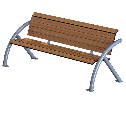 Banc public en bois buton industries bc 171 el_0