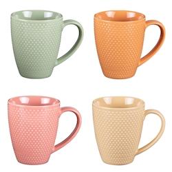 Coffret de 4 mugs Sunrise 35 cl -  Multicolore Rond Porcelaine Table Passion 12.4x cm - multicolore porcelaine 3106232376733_0