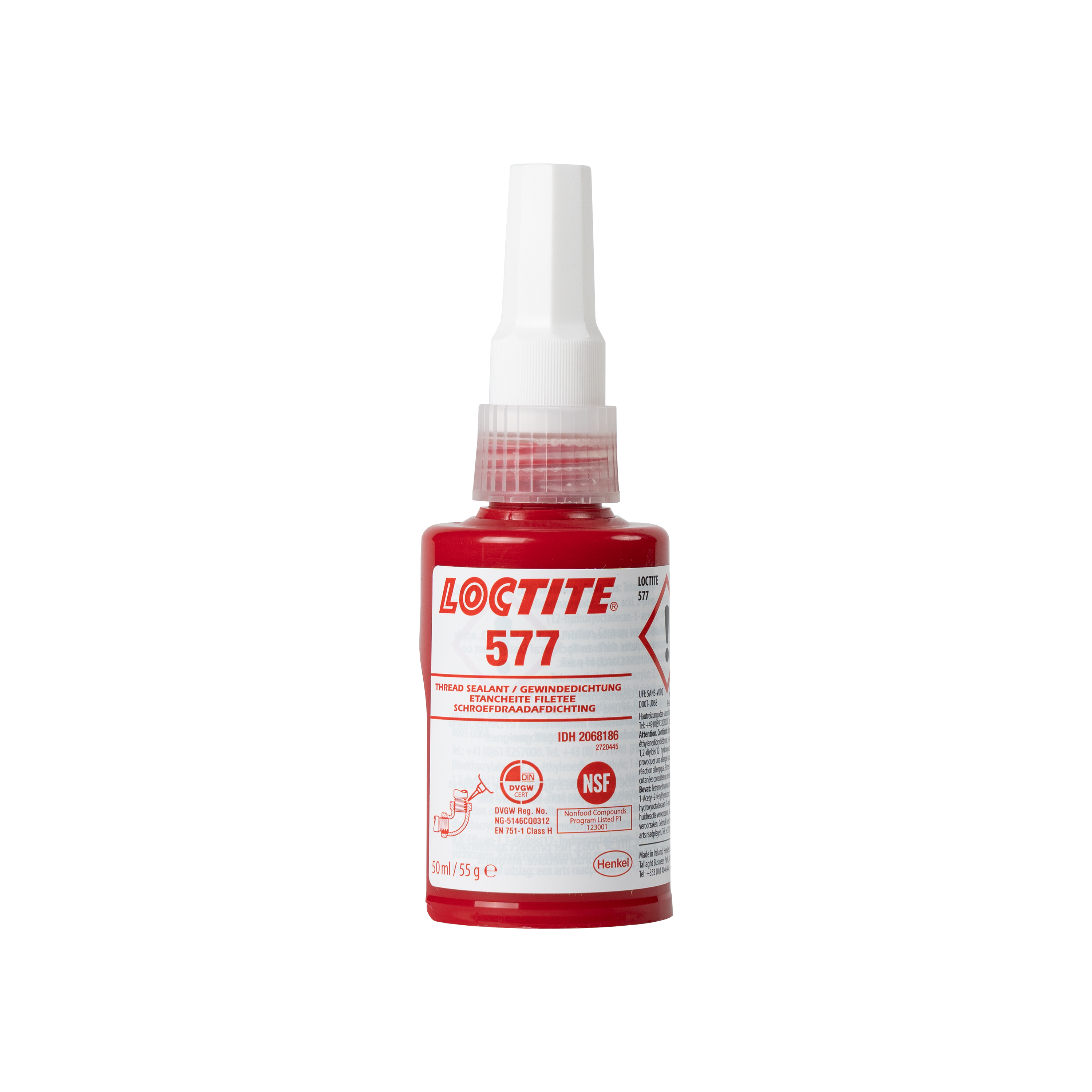 Colle anaérobie conçu pour le freinage et l'étanchéité des tubes et raccords en métal - LOCTITE® 577 ACC50ML EGFD_0