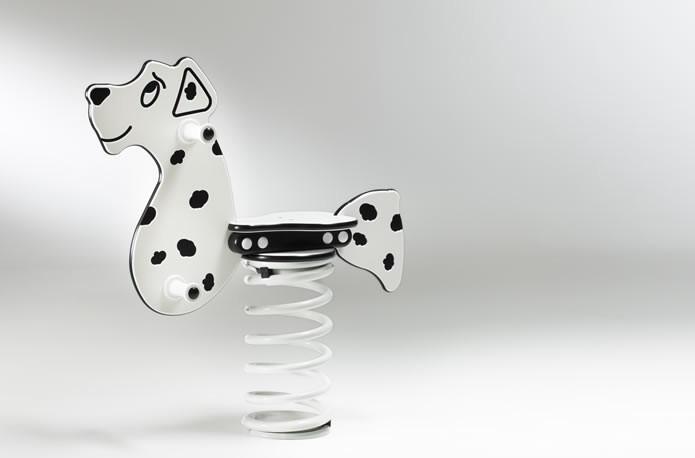 Dalmatien sur ressort - jeu certifié EN 1176 pour parcs, jardins et campings_0