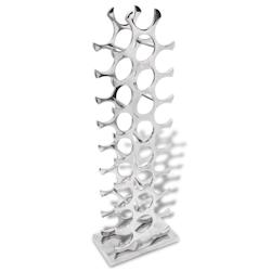 Décoshop26 - Casier range bouteilles étagère de rangement vin aluminium argenté 27 bouteilles DEC024274 - argenté 3000254608929_0