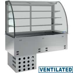 Élément cuve et vitrine réfrigérée ventilée 3 niveaux - GN 1/1 - DPA/RVF308_0