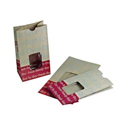FIRSTPACK FHC - 500Pcs - Sac SOS papier brun renforcé à fenêtre 