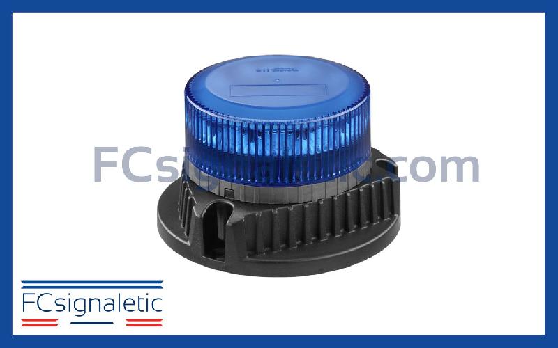 Gyrophare à LED bleu embase magnétique prise allume cigare classe 1 MU 911 SIGNAL 082002B_0