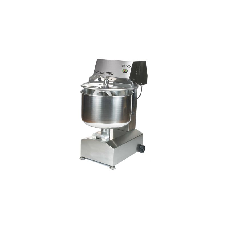 Mélangeur sur socle Villa M60 - inox 304 - capacité 60L - bras relevables pneumatiques et cuve amovible_0