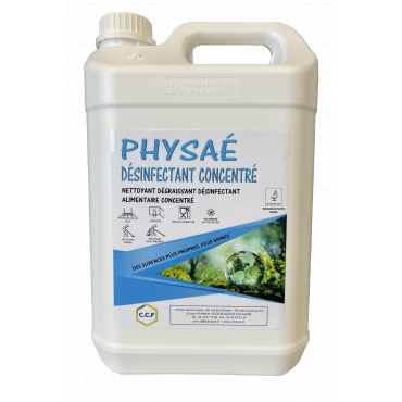 PHYSAE DESINFECTANT CONCENTRE Biosurfactants ultra puissants - Bactéricide EN 1276, EN 13697 - Contact alimentaire_0