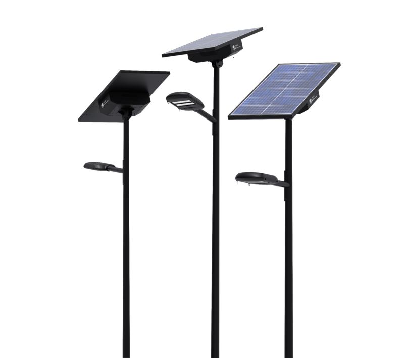 Lampadaire solaire avec un design fonctionnel idéale pour l'éclairage public autonome - Séta - SOLAMAZ_0