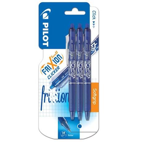 STYLO ROLLER FRIXION BALL CLICKER BLEU (VENDU PAR 3)