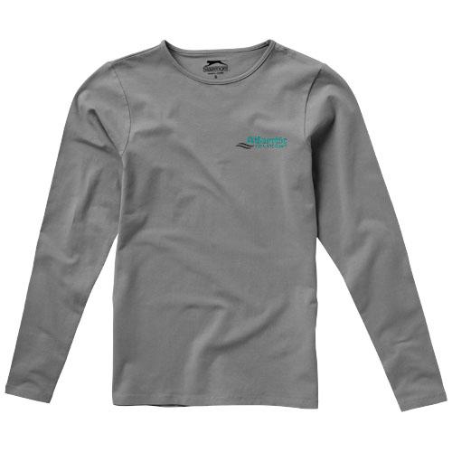 T-shirt manches longues femme Curve 33014903 - col ras du cou en jersey extensible 95% coton 200g/m²_0