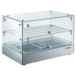 Vitrine chaude   2 niveaux   80 Litres          Acier inoxydable80 700x400x376mm COMBISTEEL - gris inox 0641094599126_0