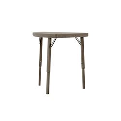 ZOWN Table d’angle pliante 76 x 76 cm XL Angle Premium - marron plastique SP-PT013X002A_0