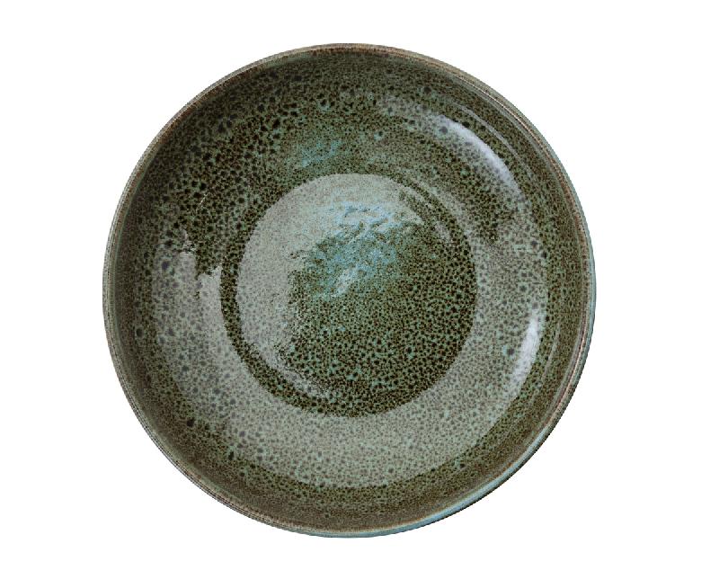 ASSIETTE CREUSE ROND VERT GRÈS Ø 22 CM SKY PRO.MUNDI