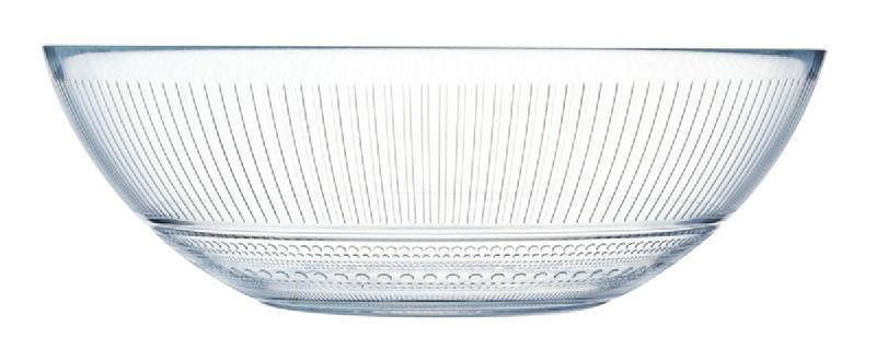SALADIER ROND TRANSPARENT VERRE Ø 26 CM LOUISON LUMINARC