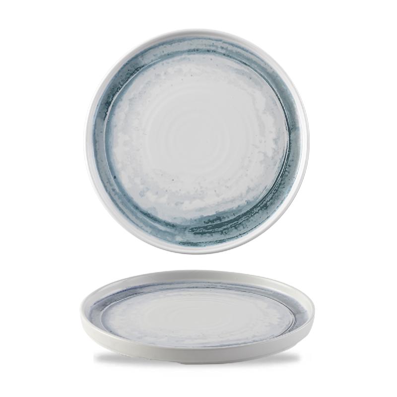 ASSIETTE PLATE ROND BLEU PORCELAINE Ø 26 CM FINCA DUDSON
