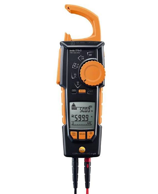 Pince multimètre Testo 770-3 - Identification automatique des grandeurs de mesure - Connexion Bluetooth_0