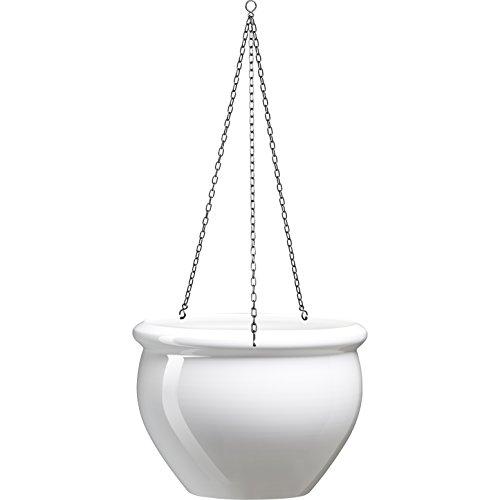 EMSA 512667 - Coupe à suspendre pour jardin en polypropylène blanc - Vernis résistant aux intempéries, gel et UV_0