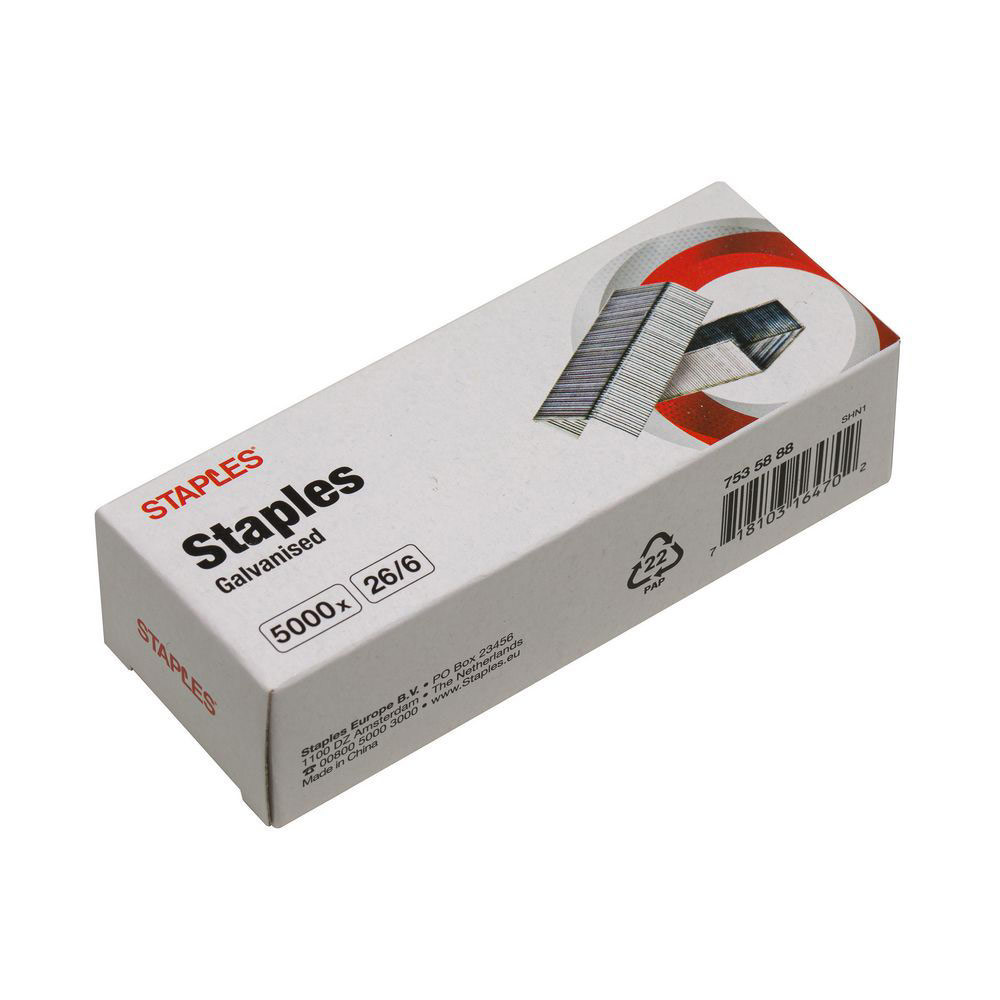 AGRAFES 26/6 - BOÎTE DE 5000