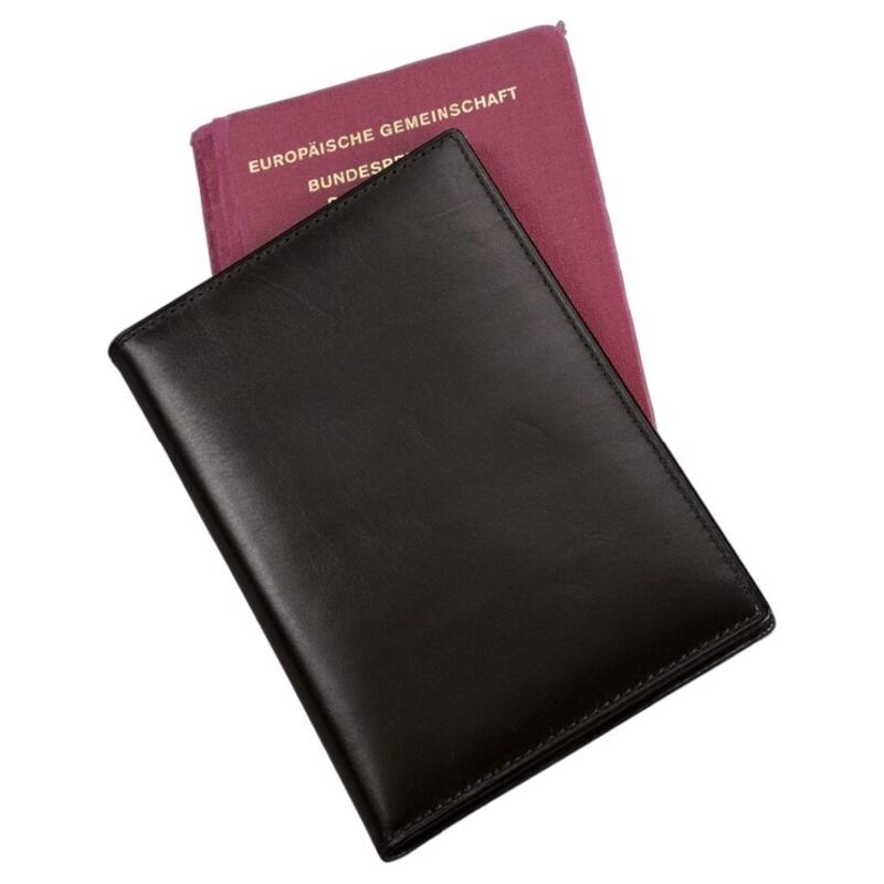 Alassio Etui de passeport, en cuir Nappa noir, avec protection RFID - 4021068420599_0