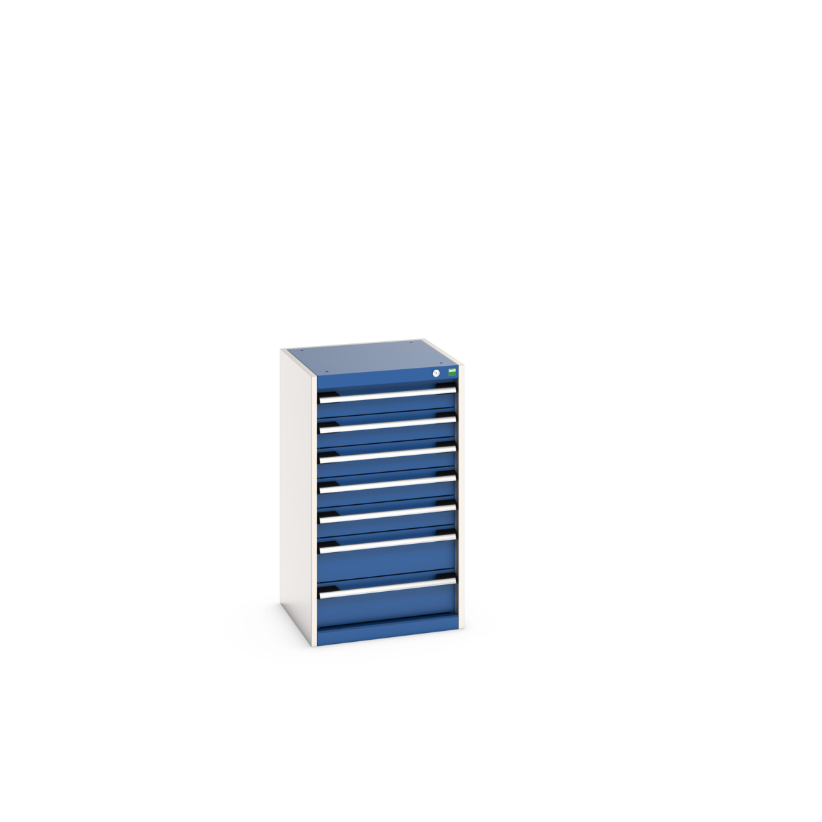 Armoire à tiroirs cubio SL-559-7.1 - 7 tiroirs - 40010041.11V - 525x525x900mm - Charge 1.5 tonne_0