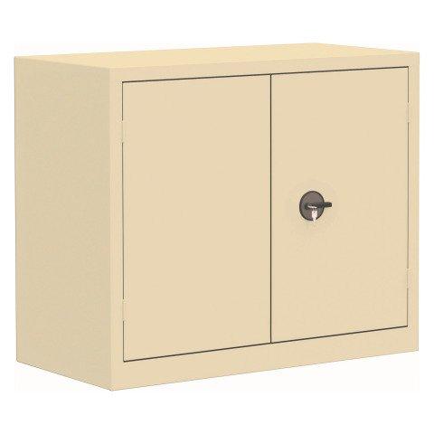 ARMOIRE MÉTAL PORTES BATTANTES MONOBLOC METY GRANDE PROFONDEUR H 100 X L 120 X P 60 CM BEIGE