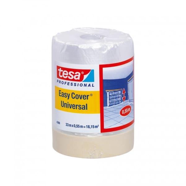 Bâche de protection de surface tesa® Easy Cover 43681 - 550 mm x 33 m - film HDPE et papier crêpé_0