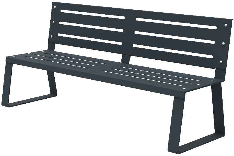 Banc ballade metal - gris anthracite_0
