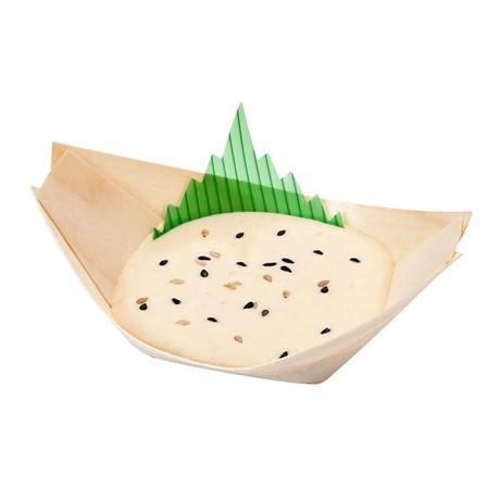 BARQUETTE EN FEUILLE DE PIN 17X8.5X2 CM BOIS NATUREL (VENDU PAR 2000)