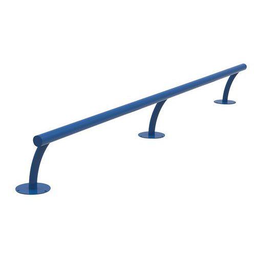 BARRE ACCROCHE MOTO 3800 PEINTE SUR PIED BLEU GENTIANE - ABRI PLUS
