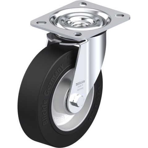 BLICKLE - ROULETTE PIVOTANTE Ø 125MM BANDAGE CAOUTCHOUC NR 250KG - L-ALEV 125K