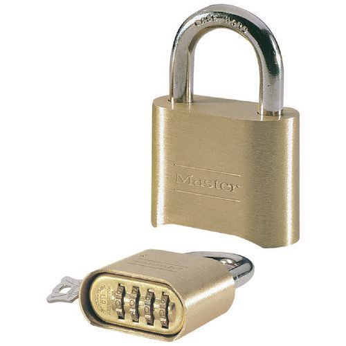 MASTER LOCK Cadenas à combinaison 3 chiffres largeur 30 mm motifs tendance  imprimés sous blister