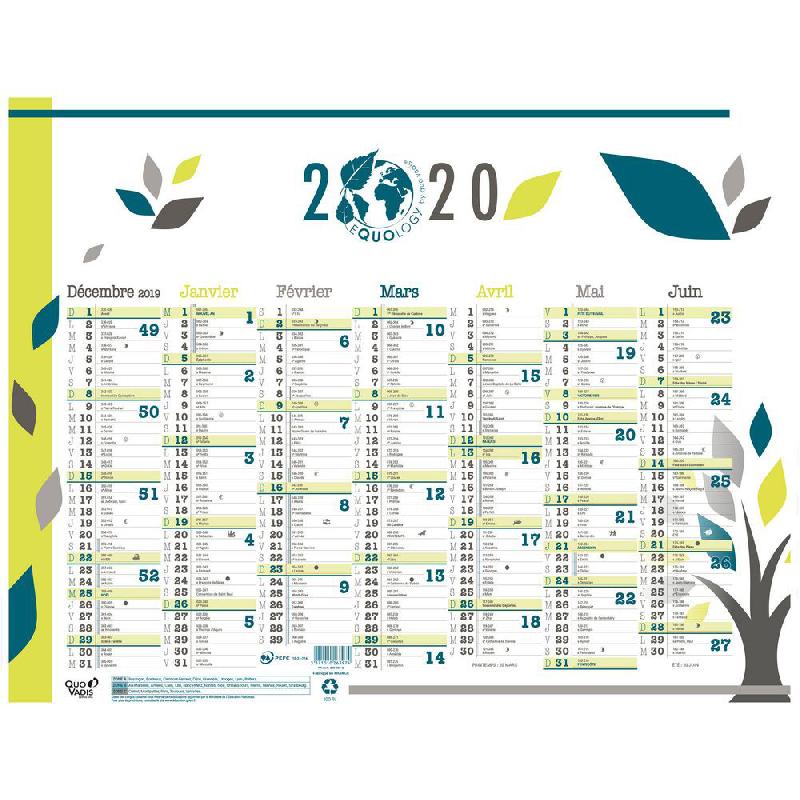 CALENDRIER MURAL ANNUEL QUO VADIS EQUOLOGY - 27 X 21 CM - 2024