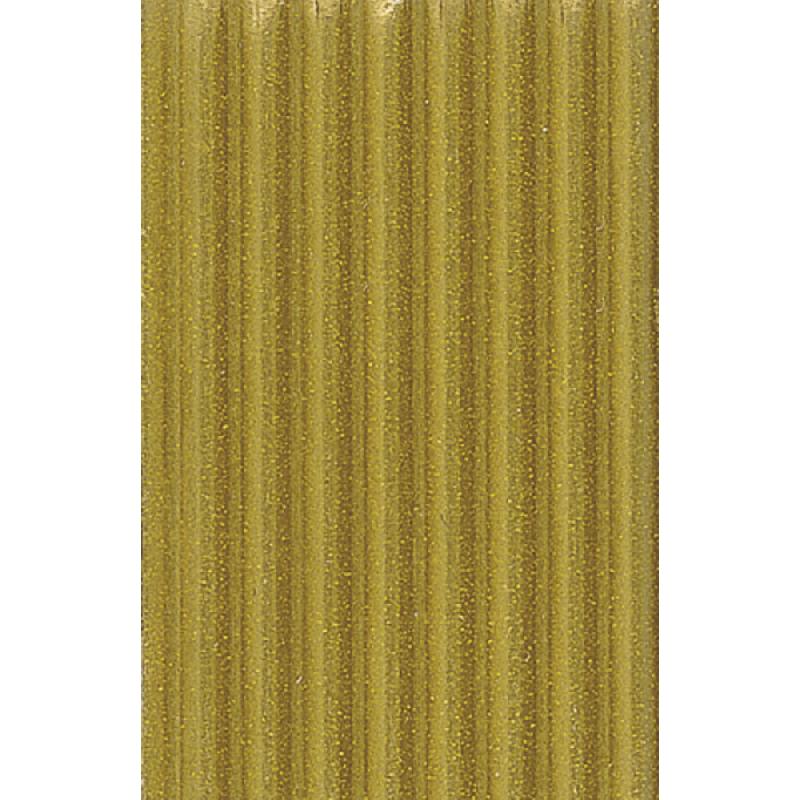 CARTON ONDULÉ, PAQUET DE 10 FEUILLES MOYENNE CANNELURE 300G/M2 AU FORMAT 50X70CM - OR - LOT DE 2