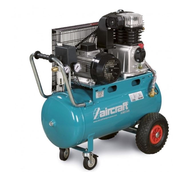 Compresseur Aircraft Airstar 503/50 - 2009530 - Bicylindres en fonte, 50L, 400V, 3kW_0