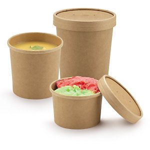 COUVERCLE PLASTIQUE TRANSPARENT POUR POT CARTON RAJA 480 CC